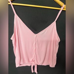 Super cute pink forever 21 buttoned tank top